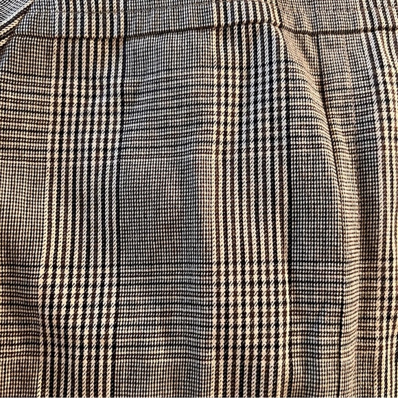 Banana Republic Cropped Mini Houndstooth Plaid French Inspector Jacket/Blazer - Picture 10 of 14